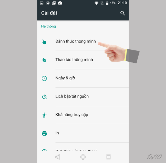 Chọn đánh thức thông minh